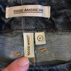 Good American size 22 Cropped jeans